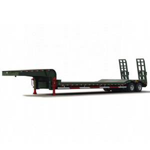 Gooseneck Equipment 3 Axles Lowbed Semi Trailer