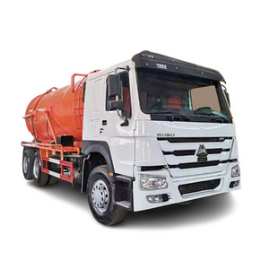 Sinotruk Howo Used 6X4 15Cbm Septic Tank Sewage Suction Tanker Trucks With Good Quality