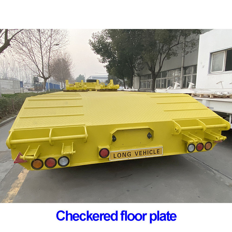 CIMC tractor semi trailer 3 axles 500mm swinging strut lowbed trailer OEM ODM with fast delivery time