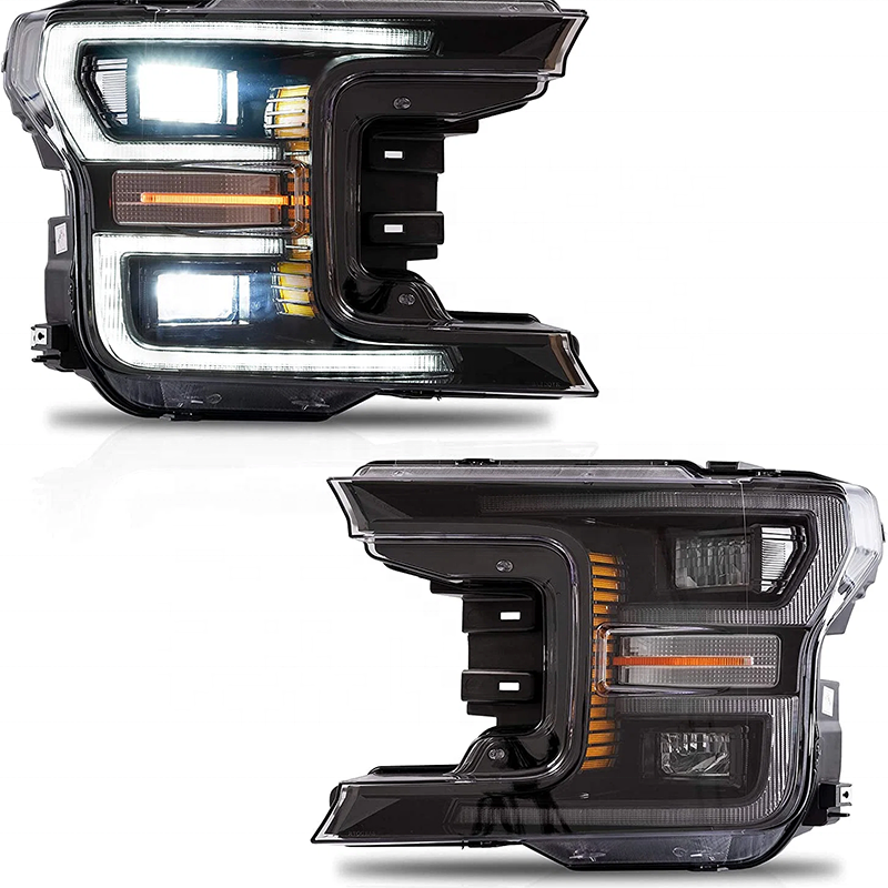 PK For Ford F150 2018-2022 Full LED Headlamp Assembly Plug-and-play Bright Dynamic Sequential Flowing Turn Signal Headlights