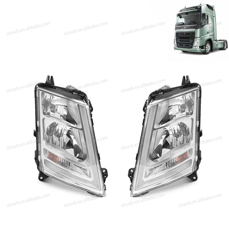 For Volvo FH4 16 FM4 PK01-51-034 22239219 22239221 22239217 Truck head lamp electric chrome LHD LHS e-mark Headlight