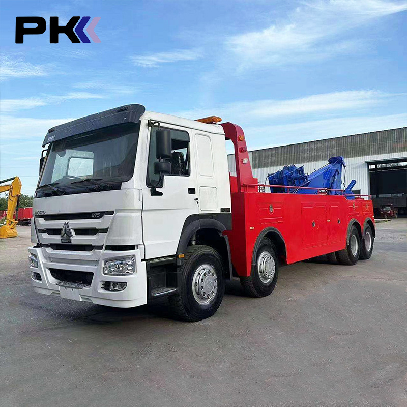 Cheap Prices Sinotruk Howo 6x4 8x4 20 Ton Used Wrecker Towing Truck With Crane For Sale