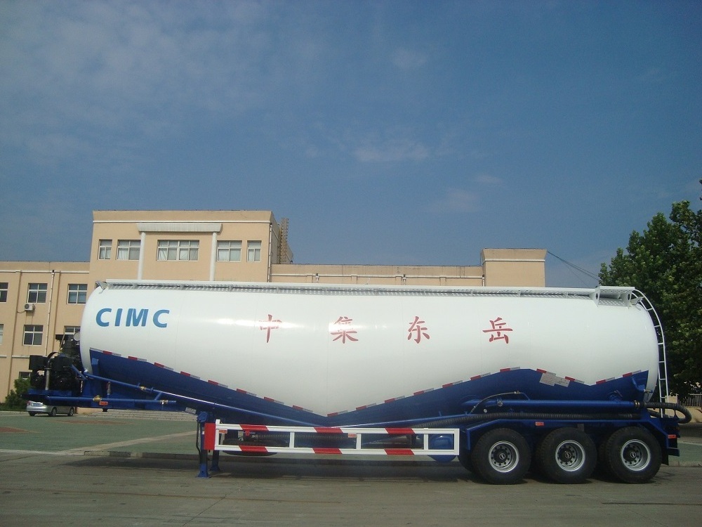 40ton 50ton V type Bulk Cement Tank Trailer 3axle Fly Ash Cement Bulker Silo Tanker Pneumatic Semi Truck Trailer for sale