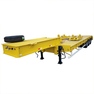 CIMC tractor semi trailer 3 axles 500mm swinging strut lowbed trailer OEM ODM with fast delivery time