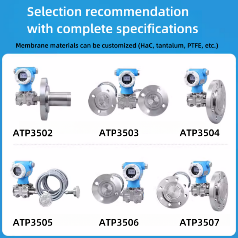 4-20mAHART Single Crystal Silicon Flange Liquid Level Transducer Double Flange Difference Pressure Liquid Level Transducer