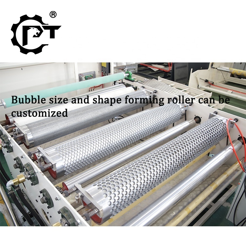 LDPE LLDPE HDPE two layers single layer double screws air bubble film wrap film roll sheet manufacturing making machine