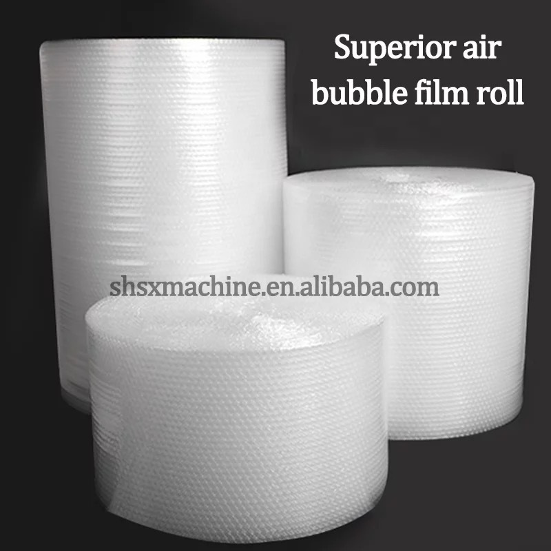 new PE single two 2 layers air bubble film foil wrap sheet roll packing making machine cling film making machine