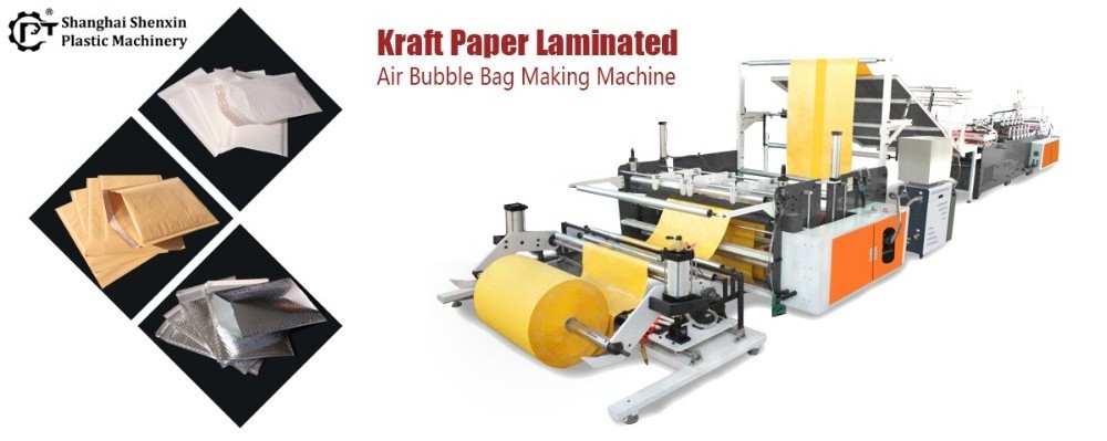 Factory Directly Provide Kraft Paper Bubble Film Envelope Bag Making Machine Air Bubble Mailer Production Machine