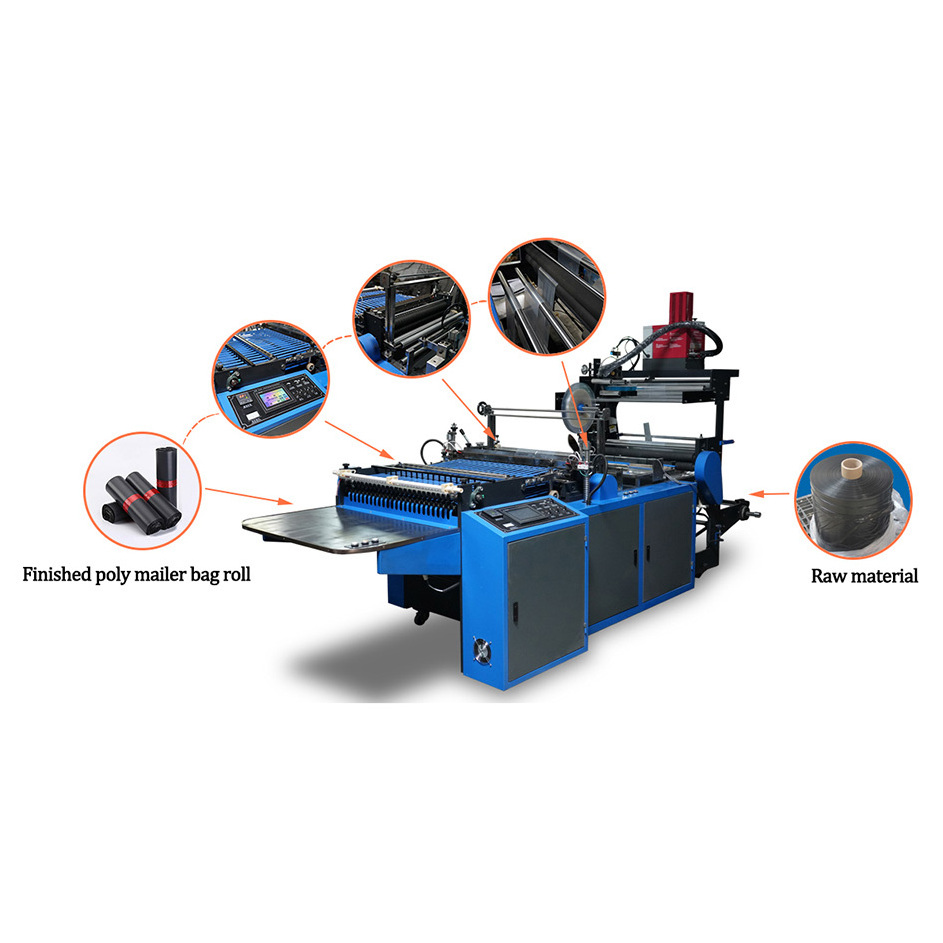 Polythene /Poly /PE Plastic DHL Courier Express Automatic Bag Making Machine Price