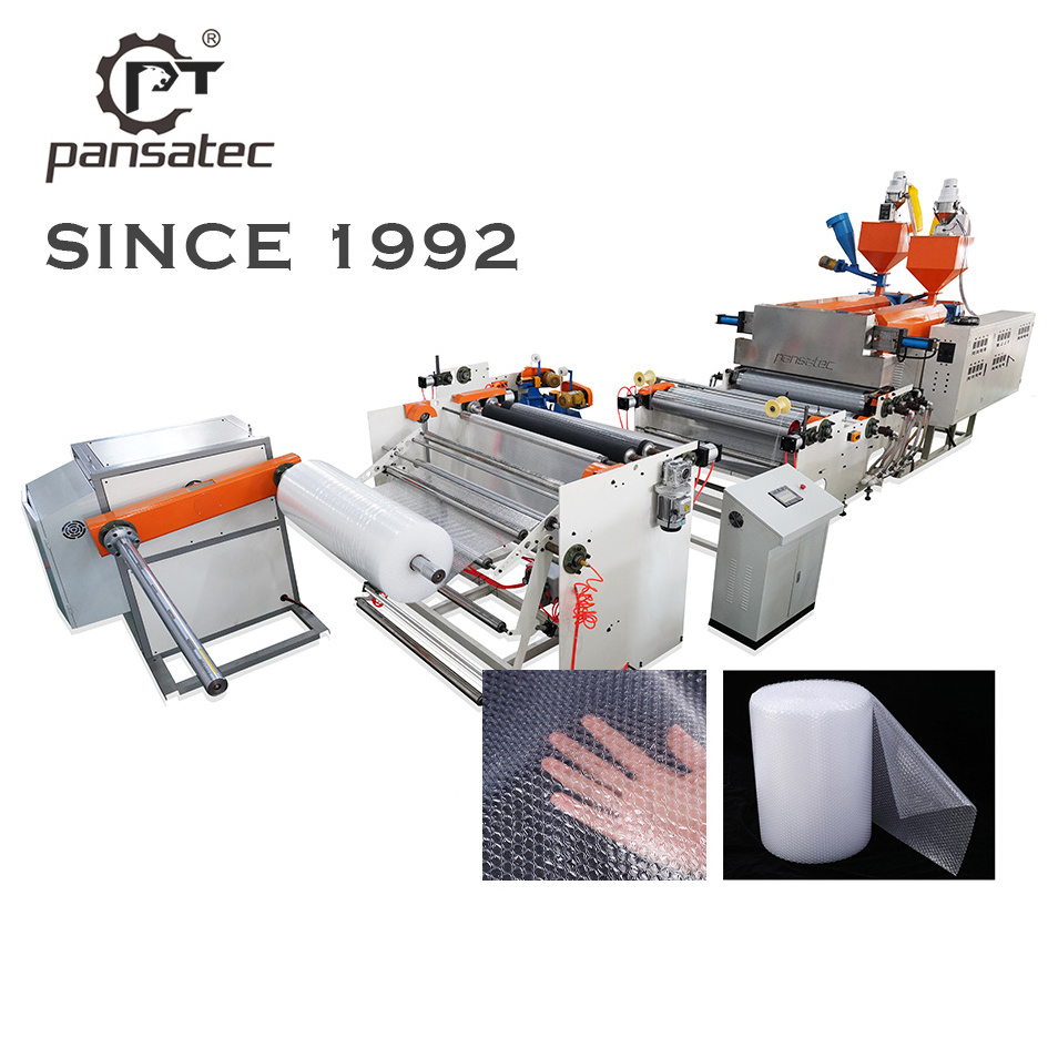 Two layers three layers air bubble film wrap sheet roll making  machine production line