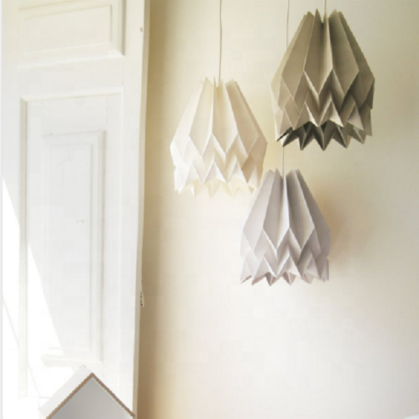 Handmade LED Origami Pendant Lamp Creative Paper Lamp Shade