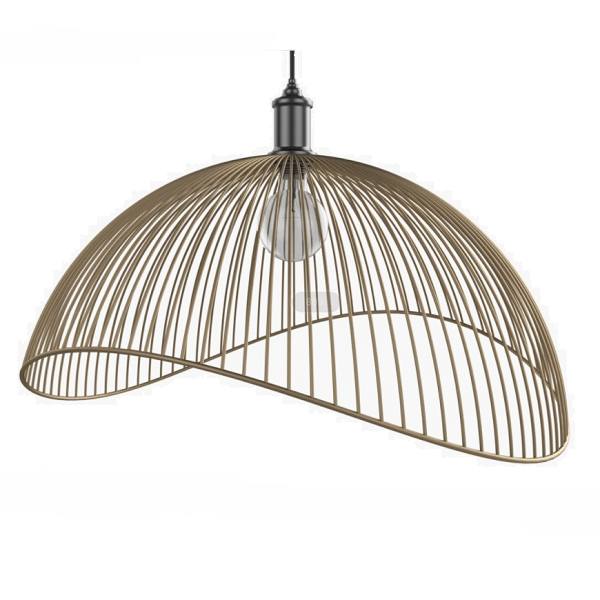 Contemporary Style Home Decor Metal  Wire Frame Hanging Light Pendant Lampshade