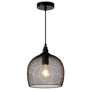 Vintage Industrial Black Iron Metal Mesh Bird Cage LED Pendant Lamp Hanging Light Fixture For Bar Island Kitchen Restaurant