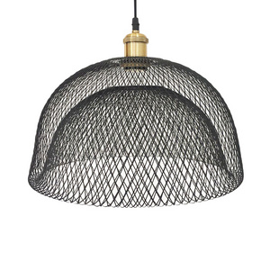 Vintage Iron Mesh Dome Pendant Lamp Shade For Ceiling Pendant Light