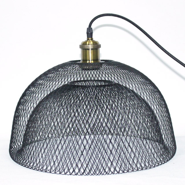 Vintage Iron Mesh Dome Pendant Lamp Shade For Ceiling Pendant Light