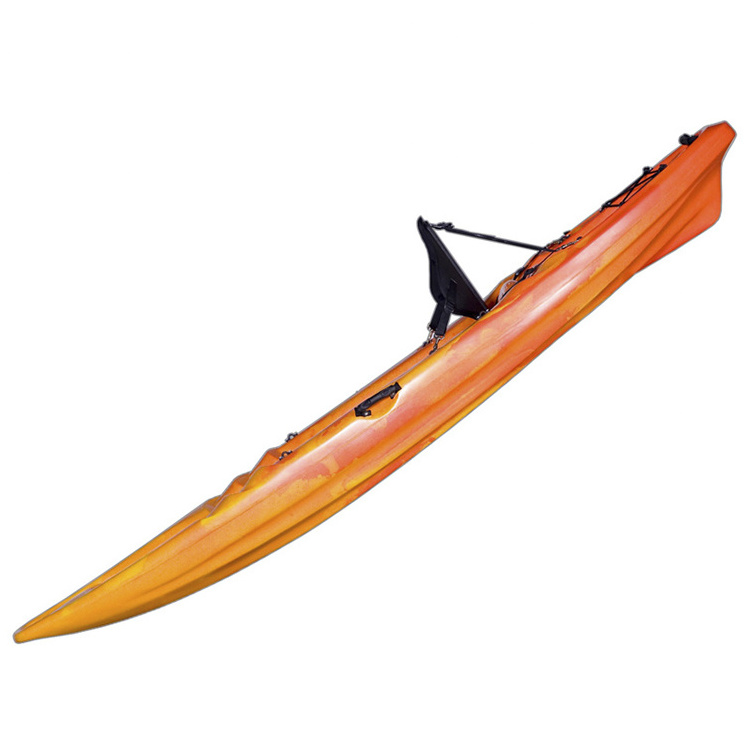 Practical Folding Fishing Canoe Kayak With Paddle Single sit on top rowing boat