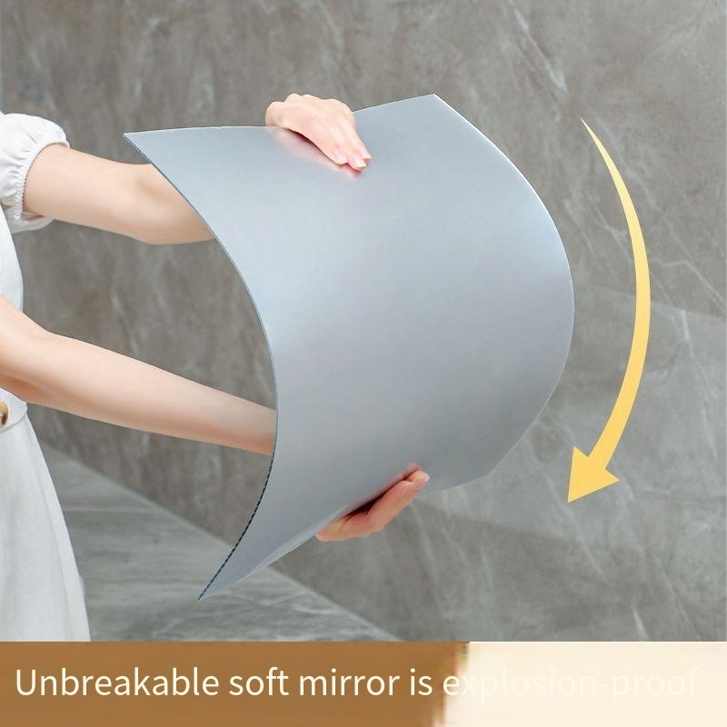 Fast Delivery Flexible Soft Acrylic 3D Feather Oval Shapes Self Adhesive Mirror Stickers Decor Wall Stickers for Mirror