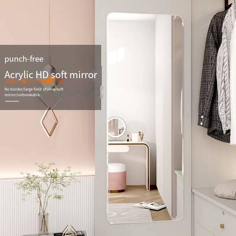 OEM Mirror Sheets Diy Self Adhesive Non Glass Mirror Tiles Acrylic Wall Decorative Mirror for Home Wall Decor