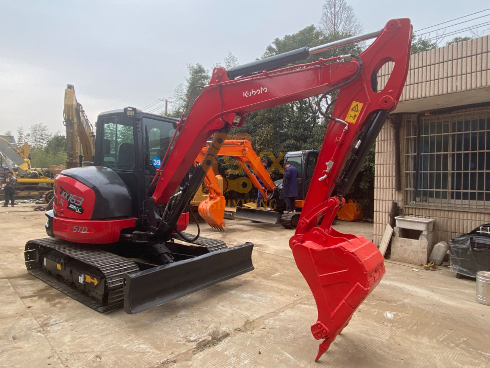 Kubota KX163-5 Kubota mini excavator with swing boom zero swing excavator with thumb and quick coupler