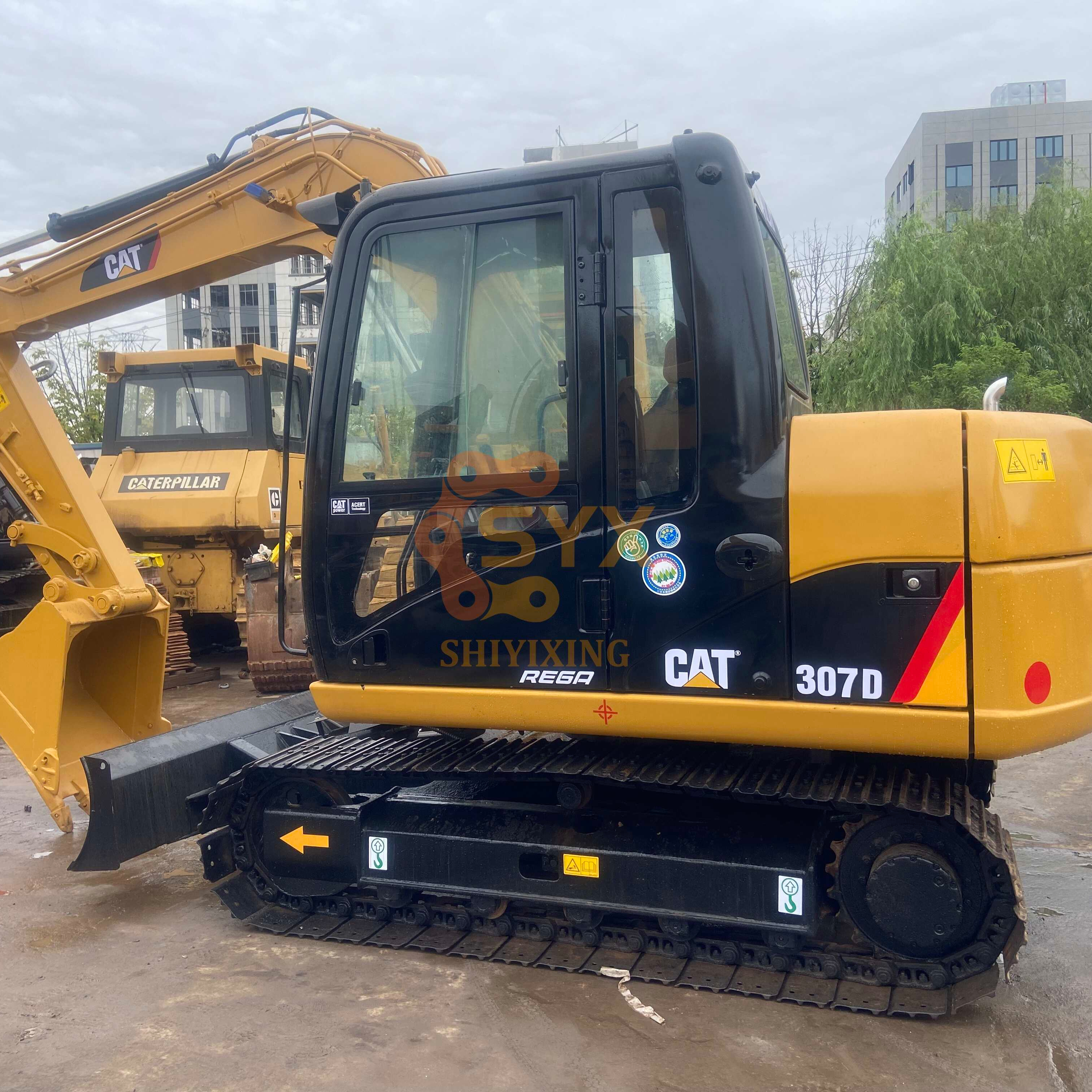 Top brand CAT 307D Excavator 307 Japanese Caterpillar 7 ton with blade Backhoe Construction Machinery