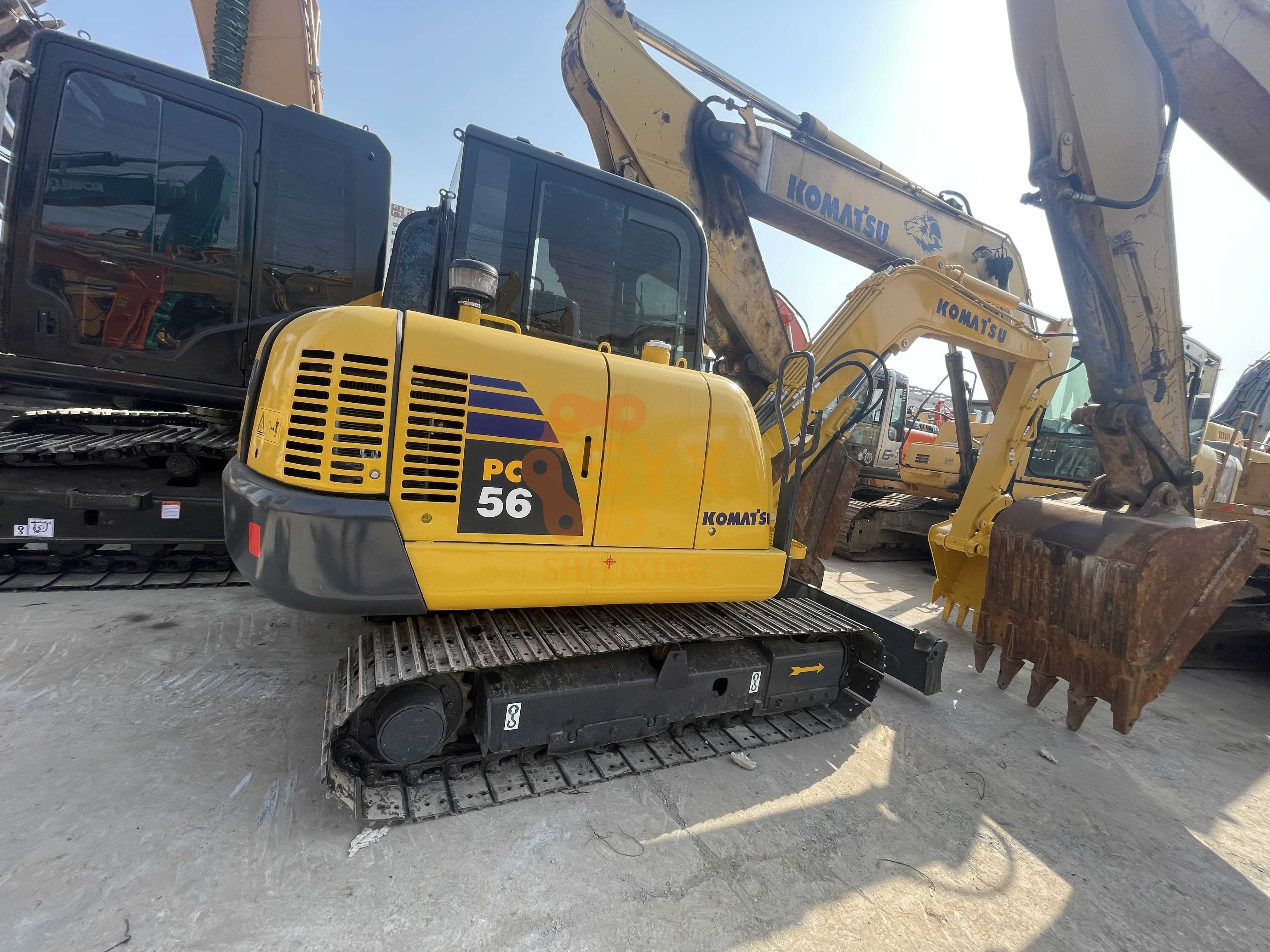 Excellent condition 5.6on Used Japanese top brand Original Komatsu pc56 used micro digger 5000kg komatsu