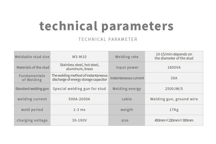 Arc welders1800 capacitor energy storage stud welding machine bolt label welding machine thermal insulation nail welding machine