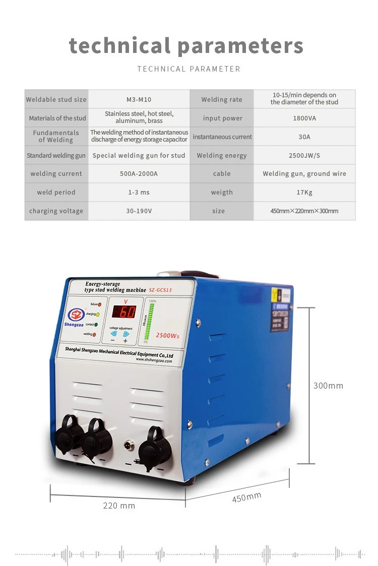 Arc welders1800 capacitor energy storage stud welding machine bolt label welding machine thermal insulation nail welding machine