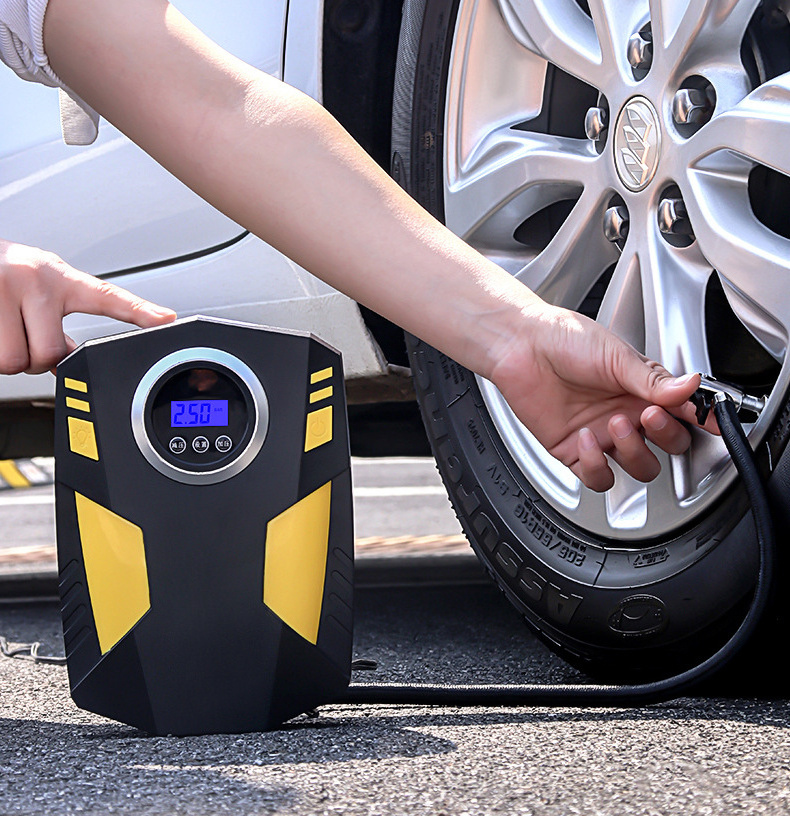 12v inflator Automatic Digital tire Inflators Compressor car air pump  With Emergency Led Flashlight tire Inflator