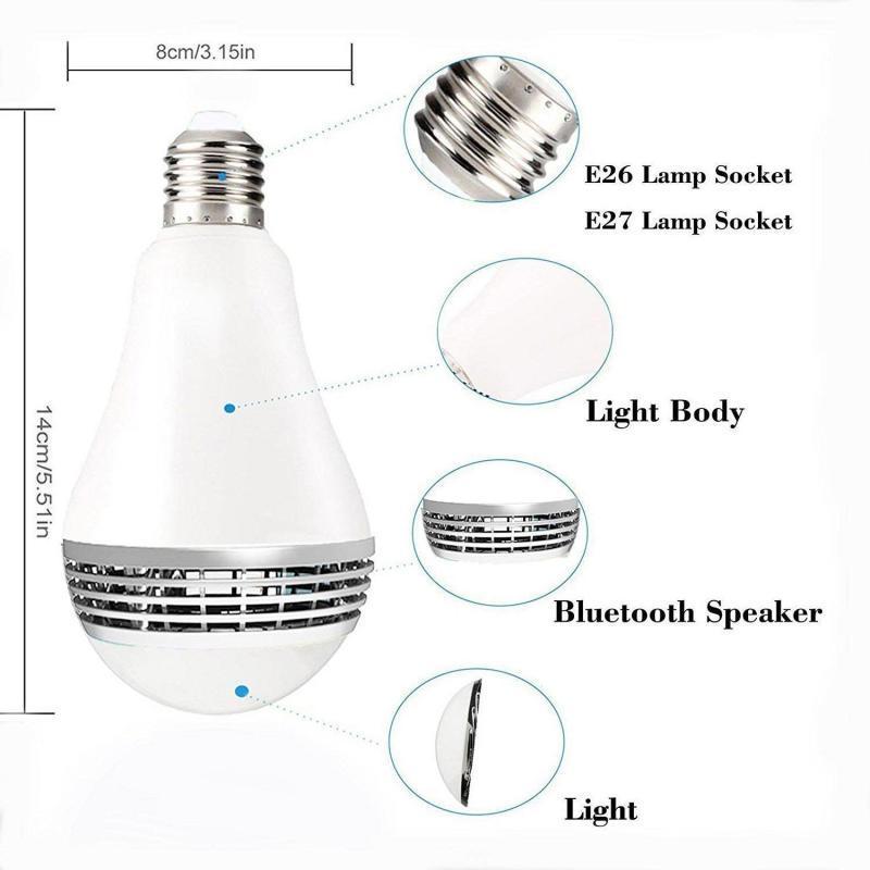 Dropshipping RGB E27 Remote Control Led Flickering Flame Bulb Smart Light Mesh flowerpot bt Speaker Led Bulb