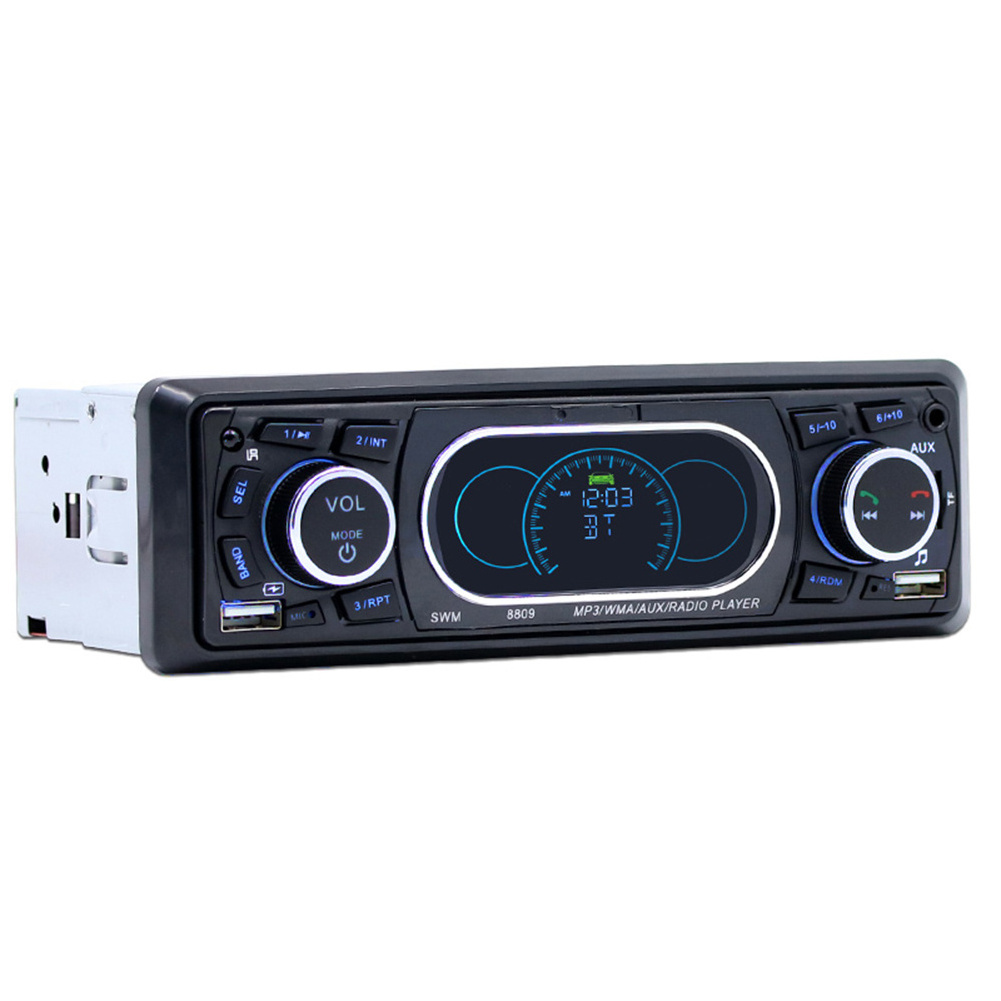 DC12V high power single 1 din car radio mp3 with BT AUX dual USB TF card FM radio car stereo player car audio