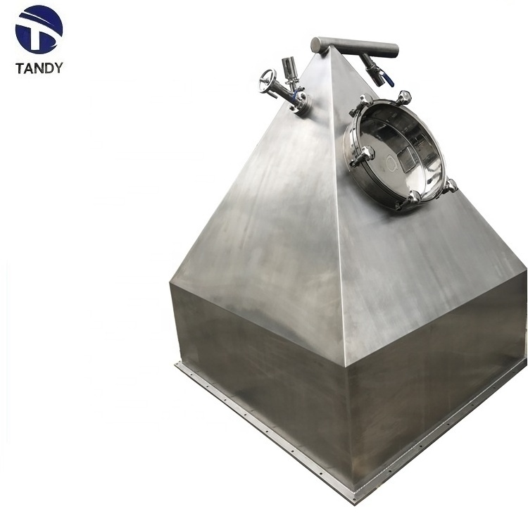 Movable condiment pellet square shape stainless steel hopper/silo for storage in production line