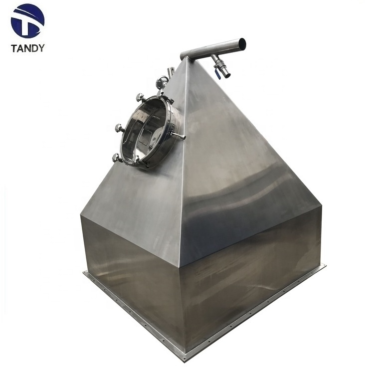 Movable condiment pellet square shape stainless steel hopper/silo for storage in production line