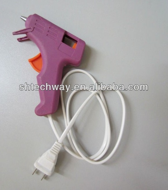 Color mini hot glue gun production heating and fast transparency is very suitable for fast maintenance DIY Project or art