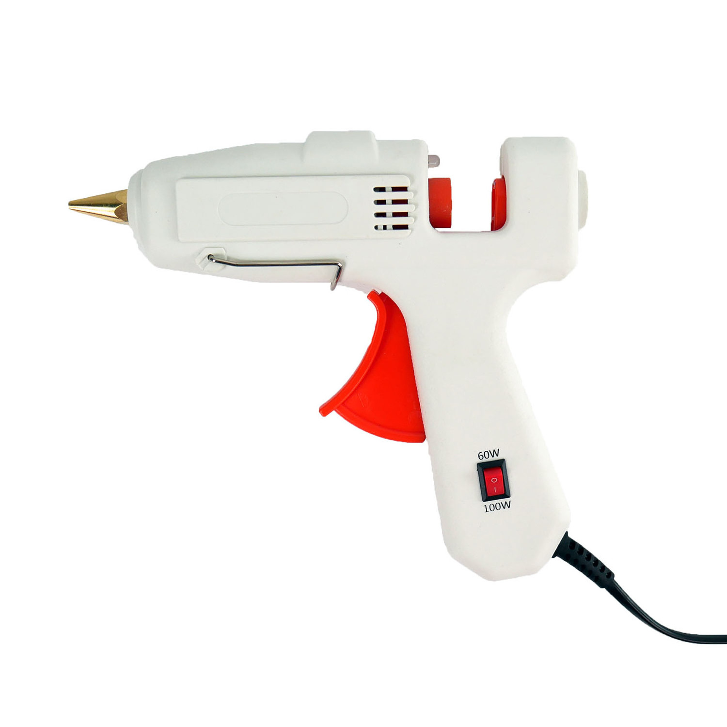 White Temperature glue gun Hot melt glue gun option with/no switch for Art craft school