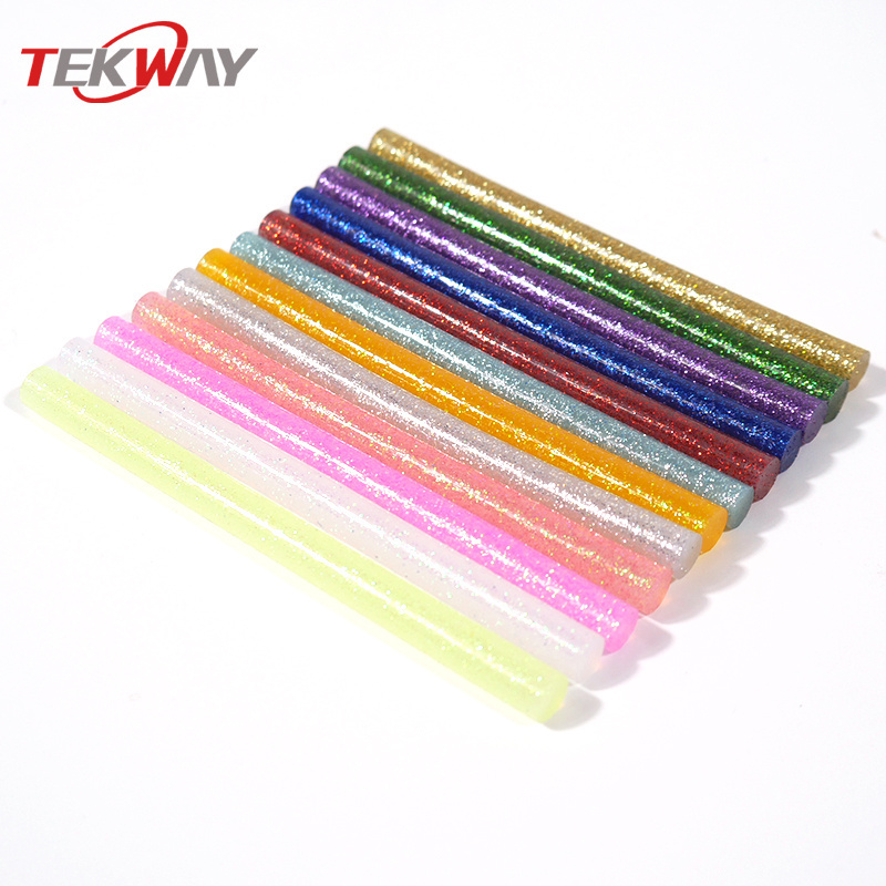 Wholesale glitter glue stick cheap and beautiful  with good stickiness 7mm/11mm multi-use Glitter Glue Stick DIY Crafts