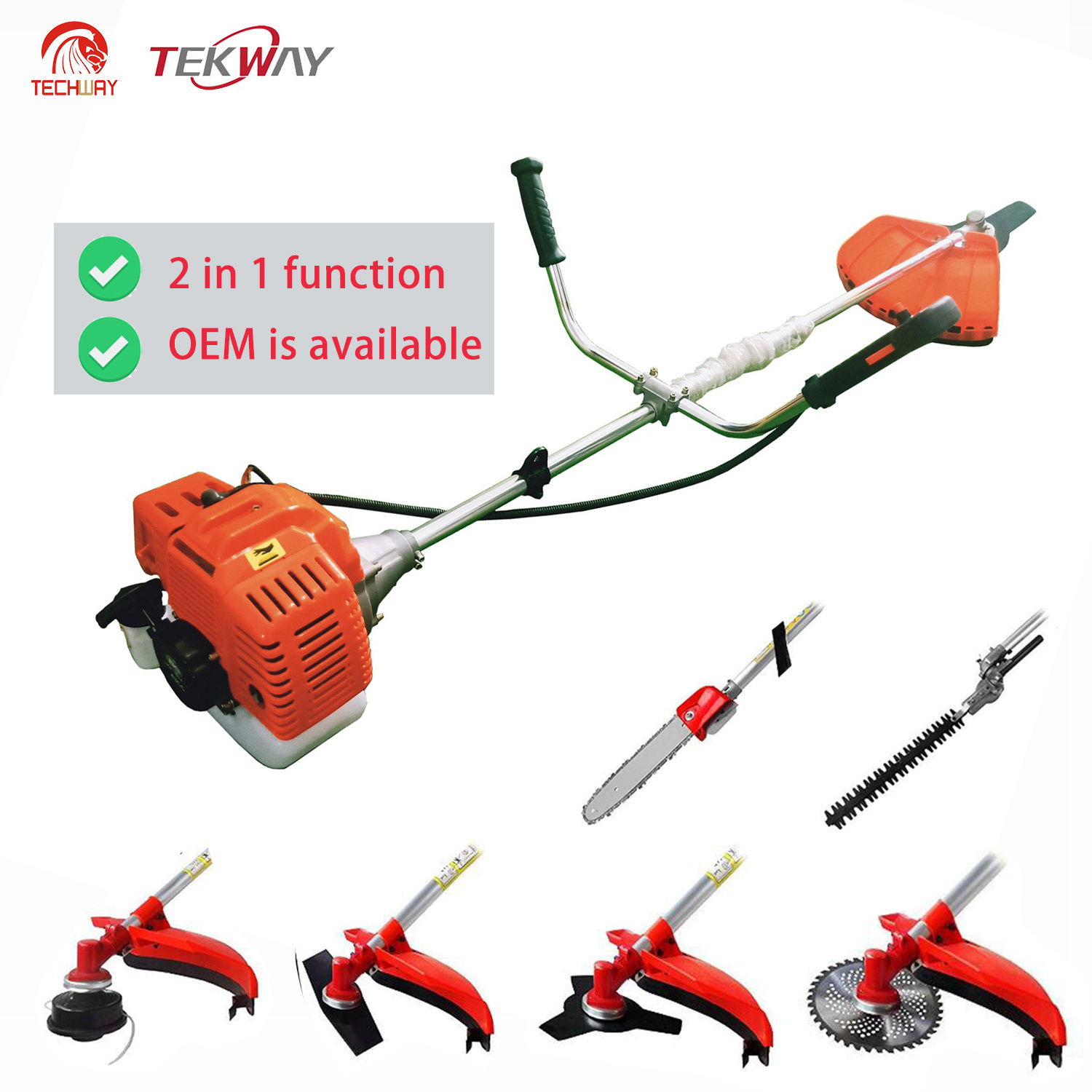 Robin type grass cutter tools 40.2cc fast delivery brush cutter with OEM service for grass trimmer 1.4kw Chinese supplier