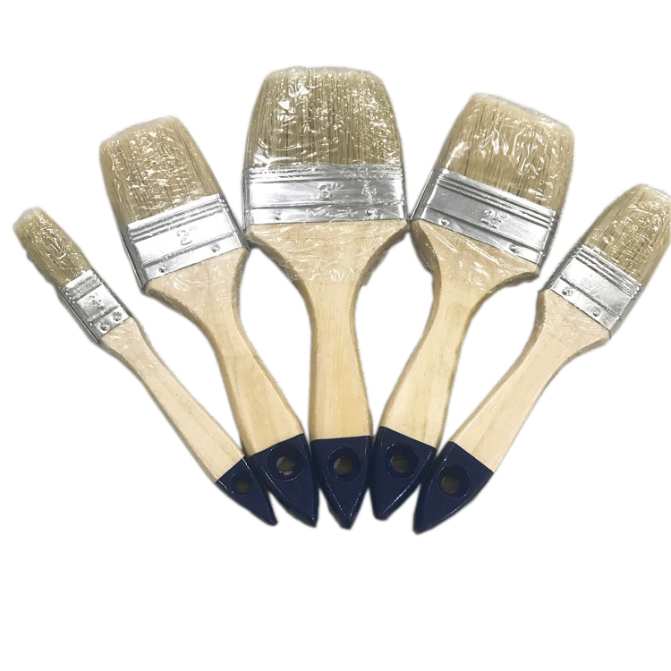 Paint Brush, 1-5 Inch Natural Bristle Wood Handle Paint Brush, Trim, Cabinets, Doors, Fence, Deck, Stain, DIY Painting and More