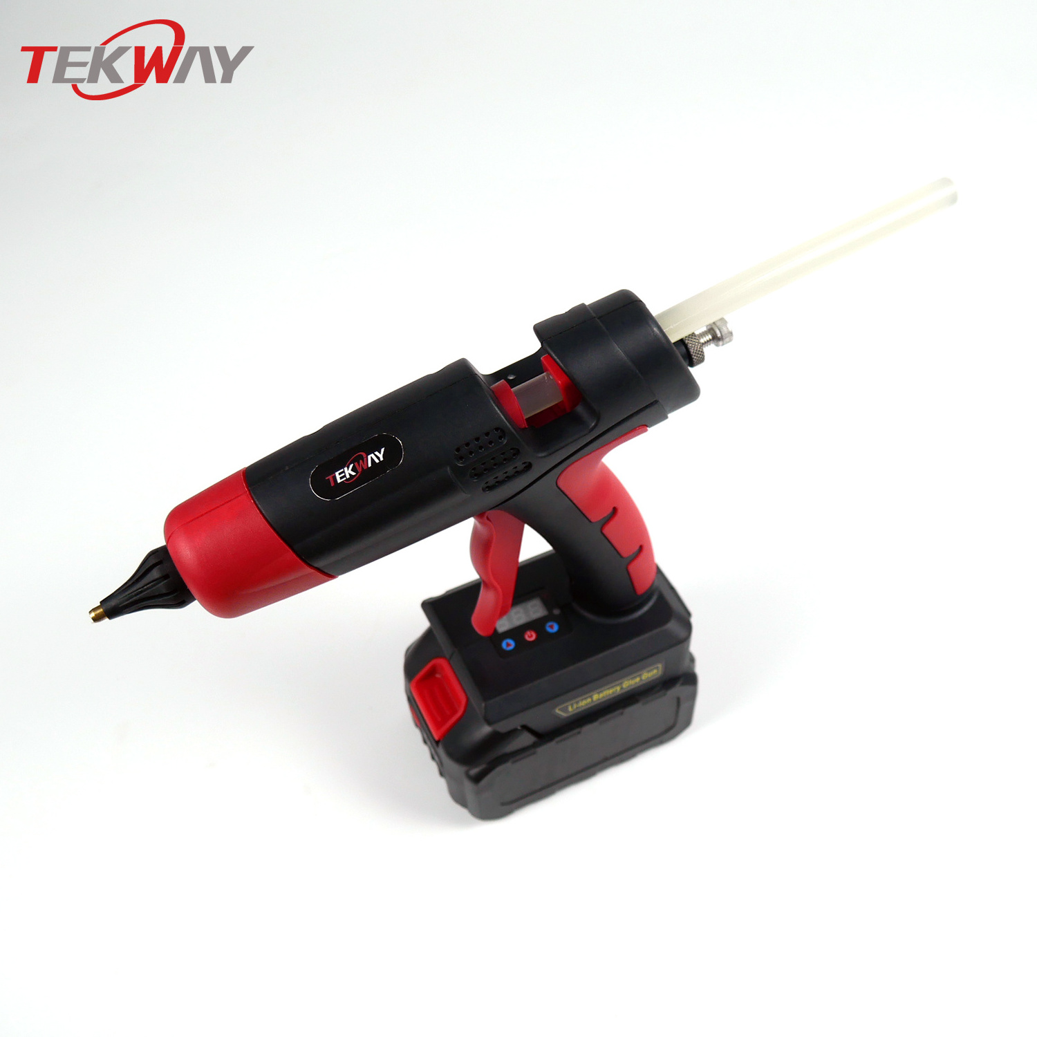 100W Fast Preheating Cordless Glue Gun With Li-ion Battery With Glue Stick Electric Hot Melt Glue Gun