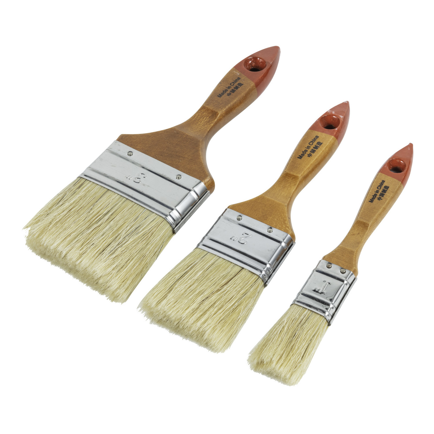 Paint Brush, 1-5 Inch Natural Bristle Wood Handle Paint Brush, Trim, Cabinets, Doors, Fence, Deck, Stain, DIY Painting and More