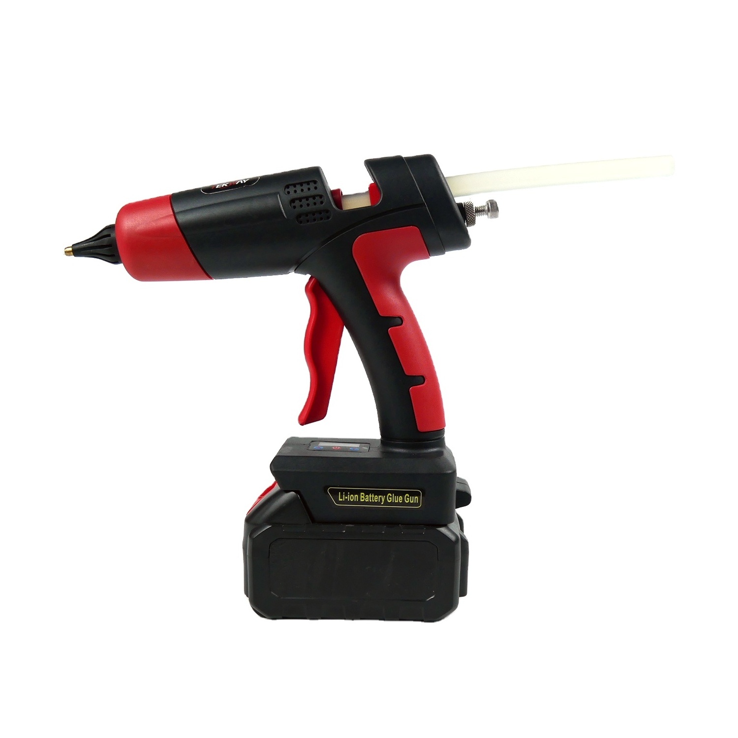 100W Fast Preheating Cordless Glue Gun With Li-ion Battery With Glue Stick Electric Hot Melt Glue Gun