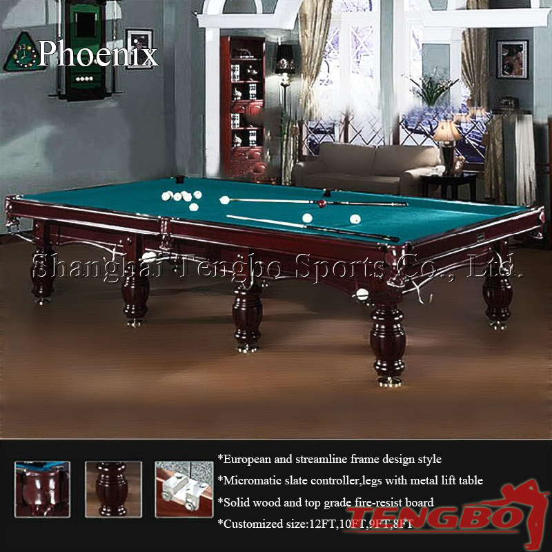 2023 tengbo factory direct sales solid woo 10ft 12ft Russian style snooker bumper pool table for sale