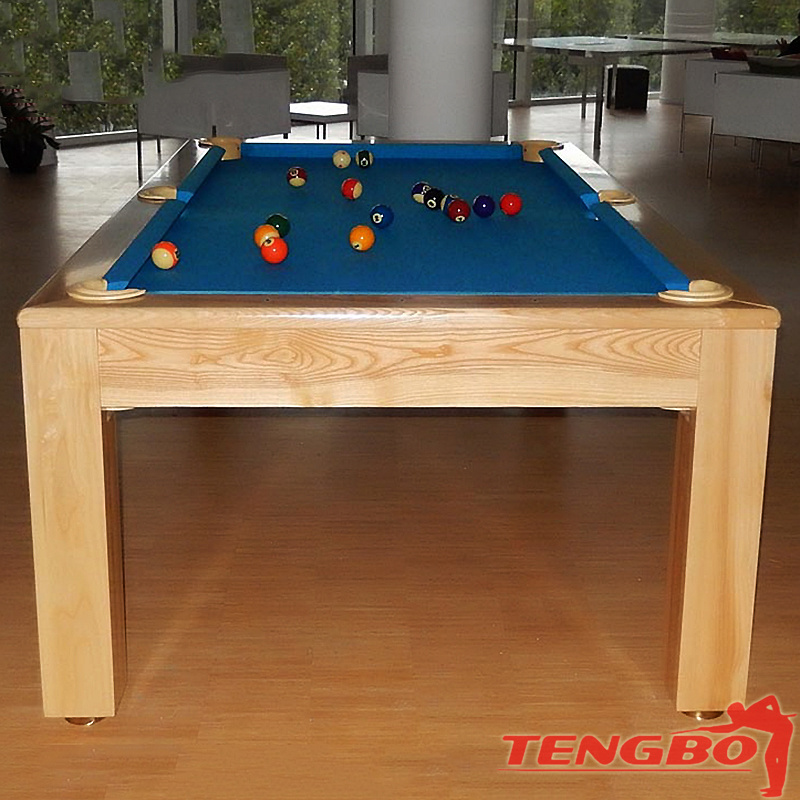 New trend factory price Solid wood dining pool table 9 ft 8 ft pool table for home