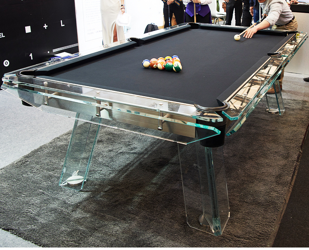 2023 factory hot selling modern fashion style slate 7ft 8ft 9ft billiard table glass pool table