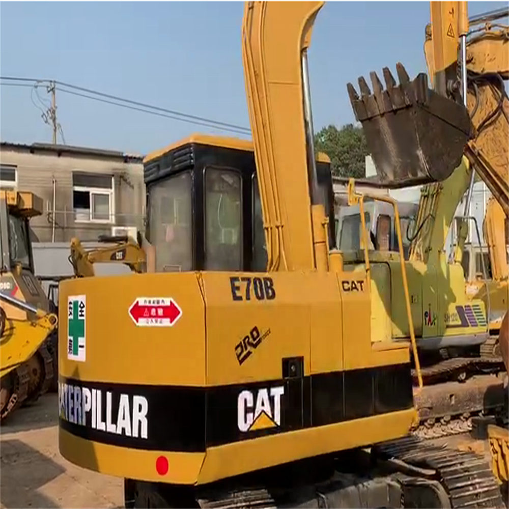 Used CAT hydraulic crawler excavator second hand digger caterpillar E70B used caterpillar mini excavator for sale