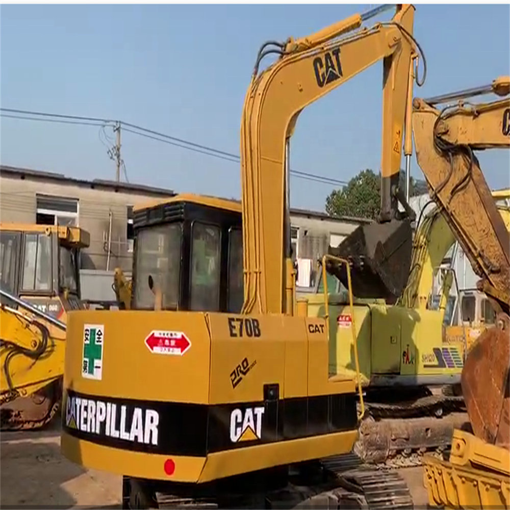 Used CAT hydraulic crawler excavator second hand digger caterpillar E70B used caterpillar mini excavator for sale