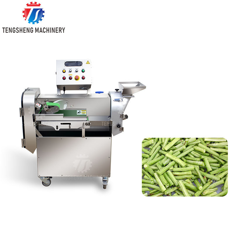 Fresh Beans Vegetable Cutting Machine Industrial Automatic Okra Cutter Leaf Vegetable Spinach Cutting Machine