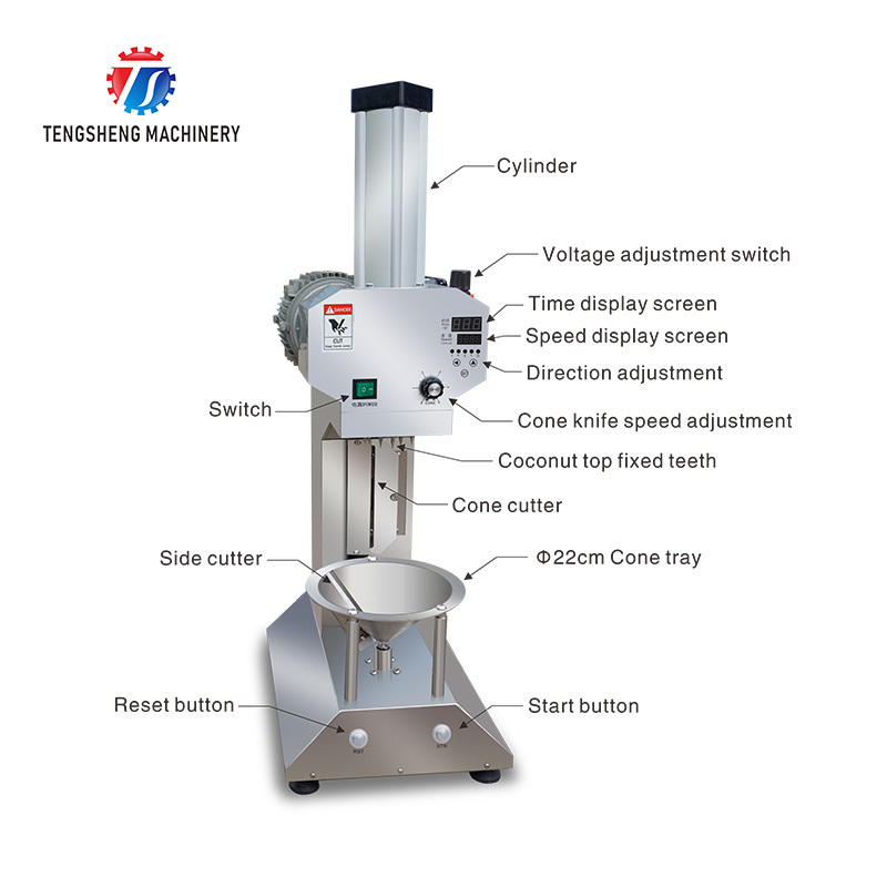 Automatic Coconut Peeling Machine / Coconut Trimming Machine / Coconut Cutting Machine