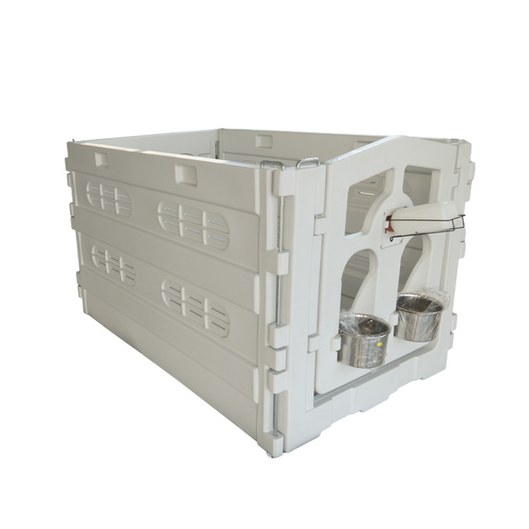 White Calf Pen Suitable For Calves LLDPE Food Grade Plastic Heavy Duty Calf Hutch