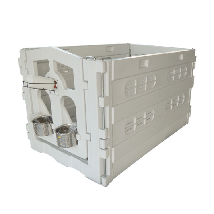 White Calf Pen Suitable For Calves LLDPE Food Grade Plastic Heavy Duty Calf Hutch