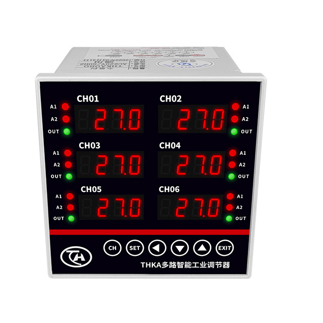 Multi-channel input thermostat 4-20mA output 6-channel temperature control ModbusRtu thermostat RS485